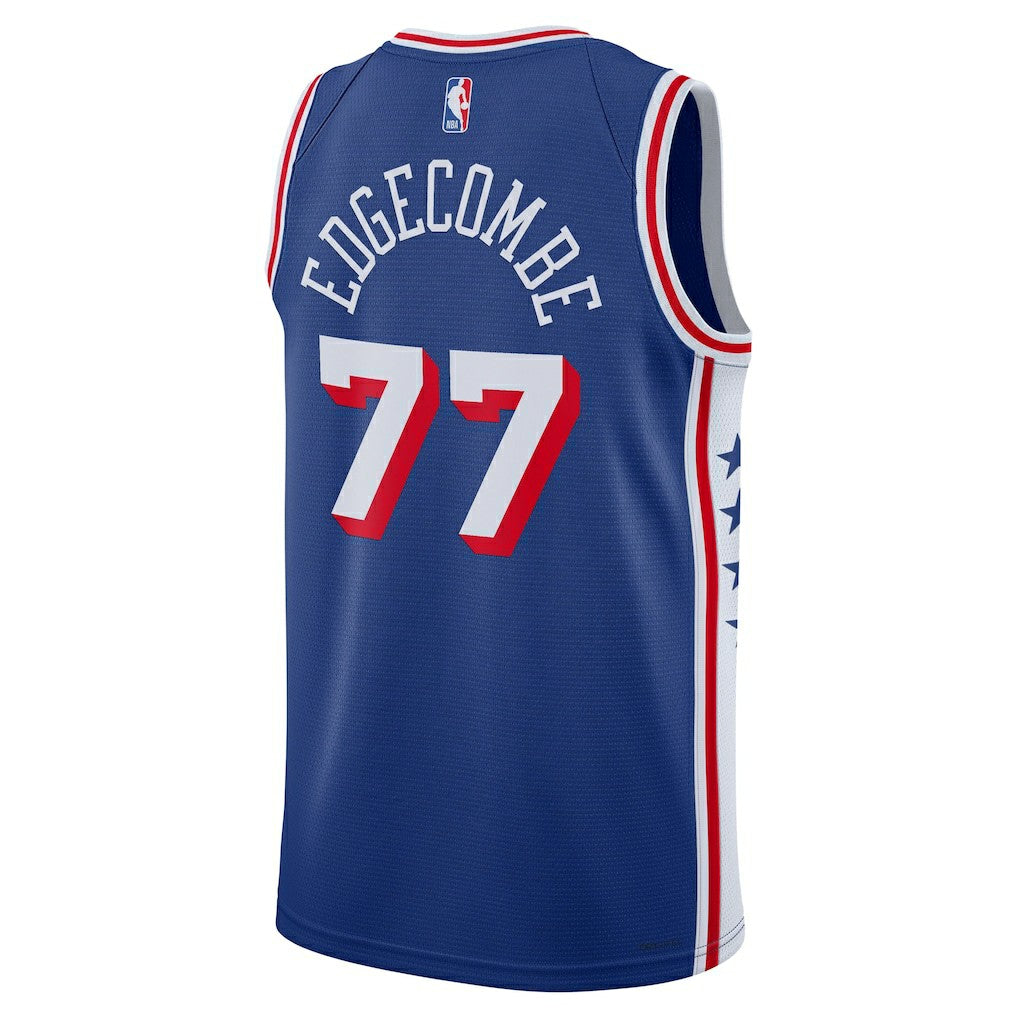 VJ Edgecombe Philadelphia 76ers Unisex Swingman Jersey - Icon Edition - Royal
