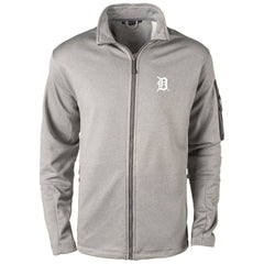 Detroit Tigers Dunbrooke Pacific Full-Zip Fleece Jacket Heather Gray