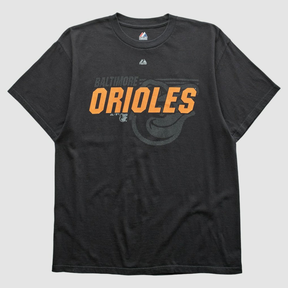 Baltimore Orioles Majestic 2000s T-shirt Black Vintage
