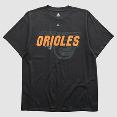 Baltimore Orioles Majestic 2000s T-shirt Black Vintage