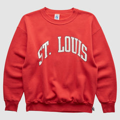 St. Louis Cardinals Logo 7 90s Sweatshirt Red Vintage