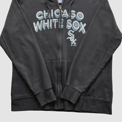 Chicago White Sox Majestic 2010 Hooded Full Zip Sweatshirt Black Vintage