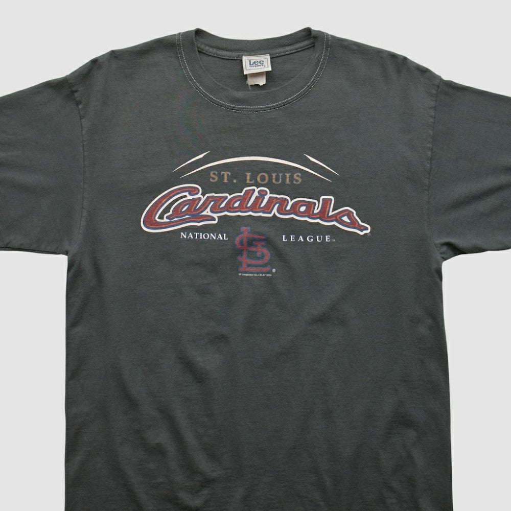 St. Louis Cardinals Lee Apparel 2004 T-shirt Black Vintage
