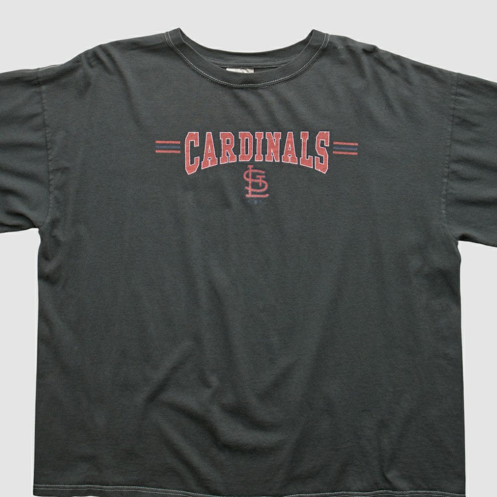 St. Louis Cardinals Adidas 2000s T-shirt Charcoal Vintage