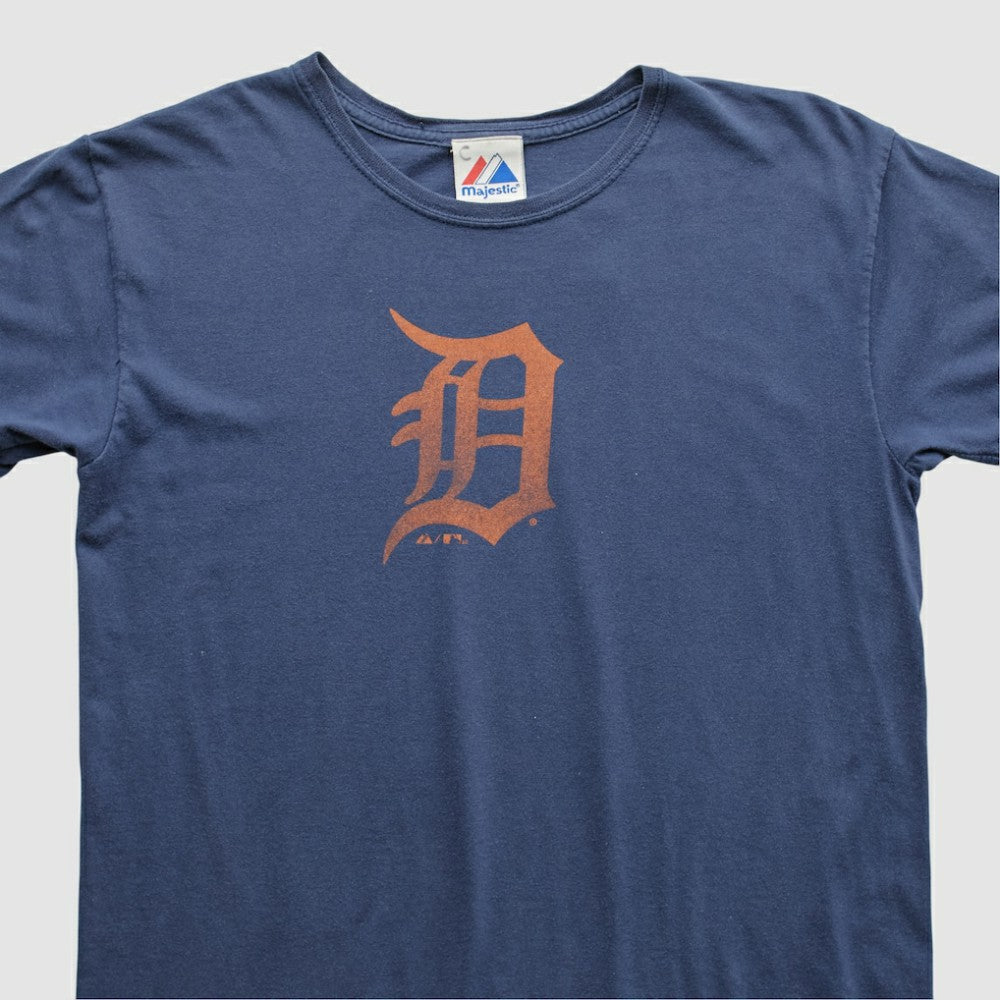 Detroit Tigers Majestic 2010s T-shirt Navy Vintage