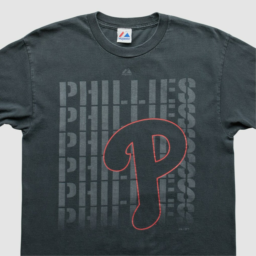 Philadelphia Phillies Majestic 2010s T-shirt Black Vintage