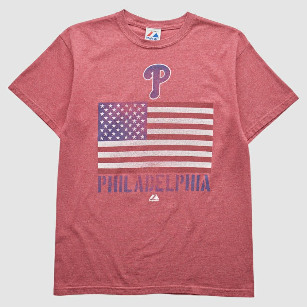 Philadelphia Phillies Majestic 2010s T-shirt Maroon Vintage