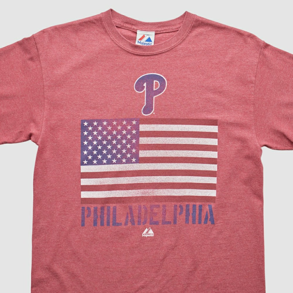 Philadelphia Phillies Majestic 2010s T-shirt Maroon Vintage