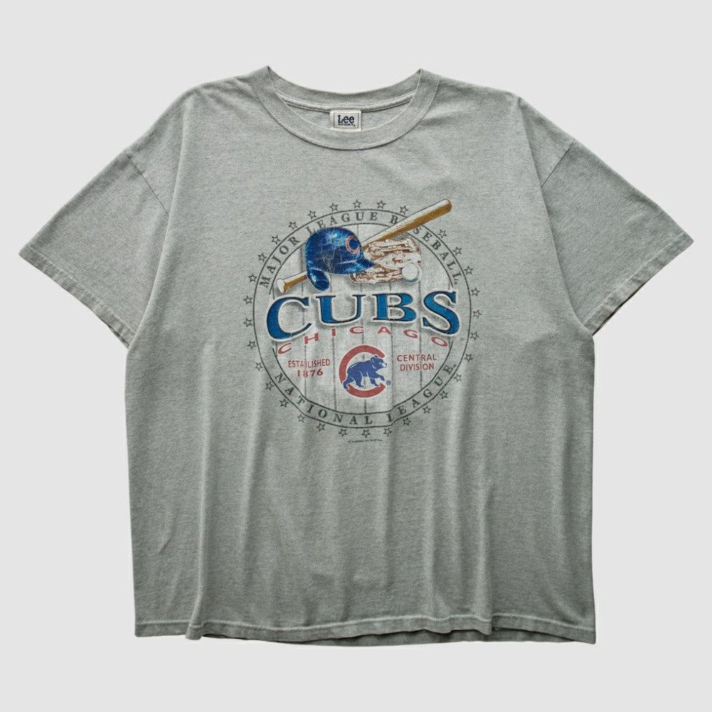 Chicago Cubs Lee Apparel 2004 T-shirt Heather Gray Vintage
