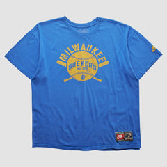 Milwaukee Brewers 2000s T-shirt Blue Vintage | Nike
