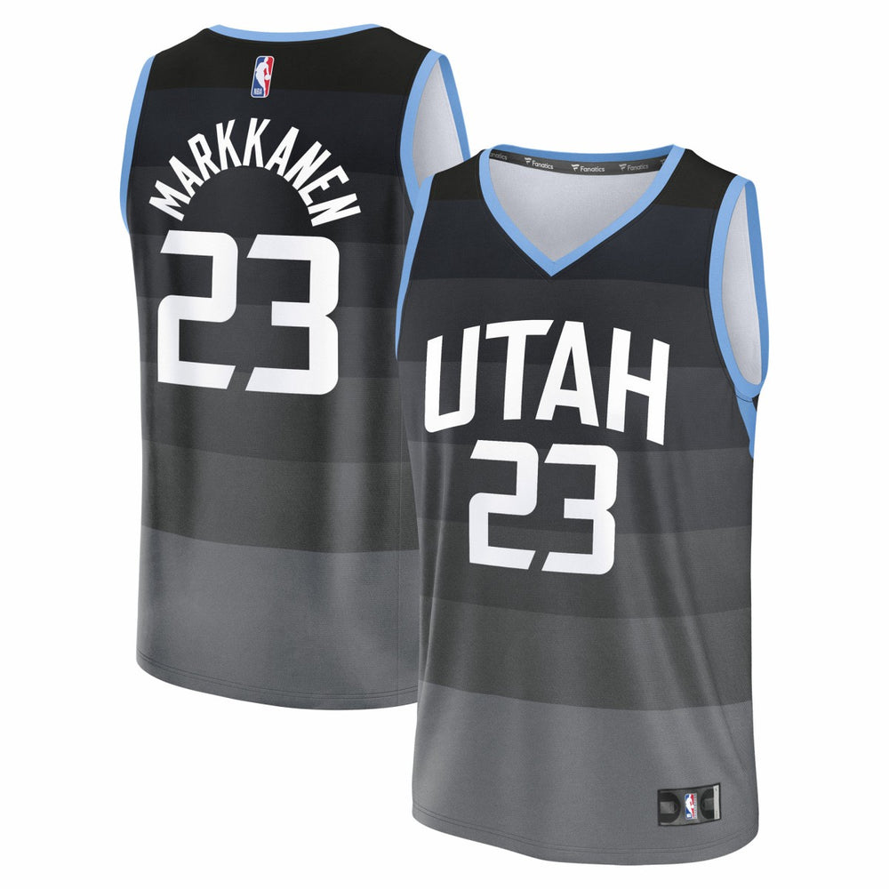 Lauri Markkanen Utah Jazz 2025/26 City Edition Fast Break Jersey - Black