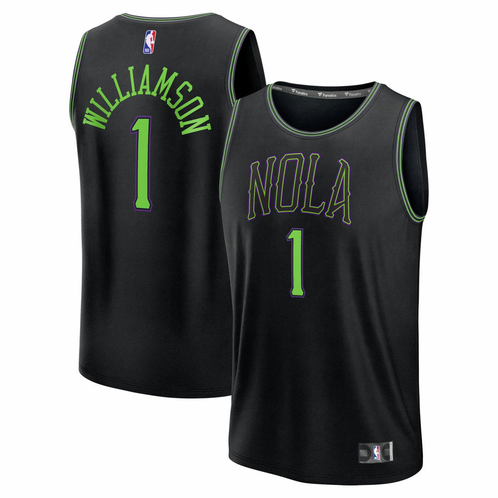 Zion Williamson New Orleans Pelicans Youth 2025/26 City Edition Fastbreak Jersey - Black