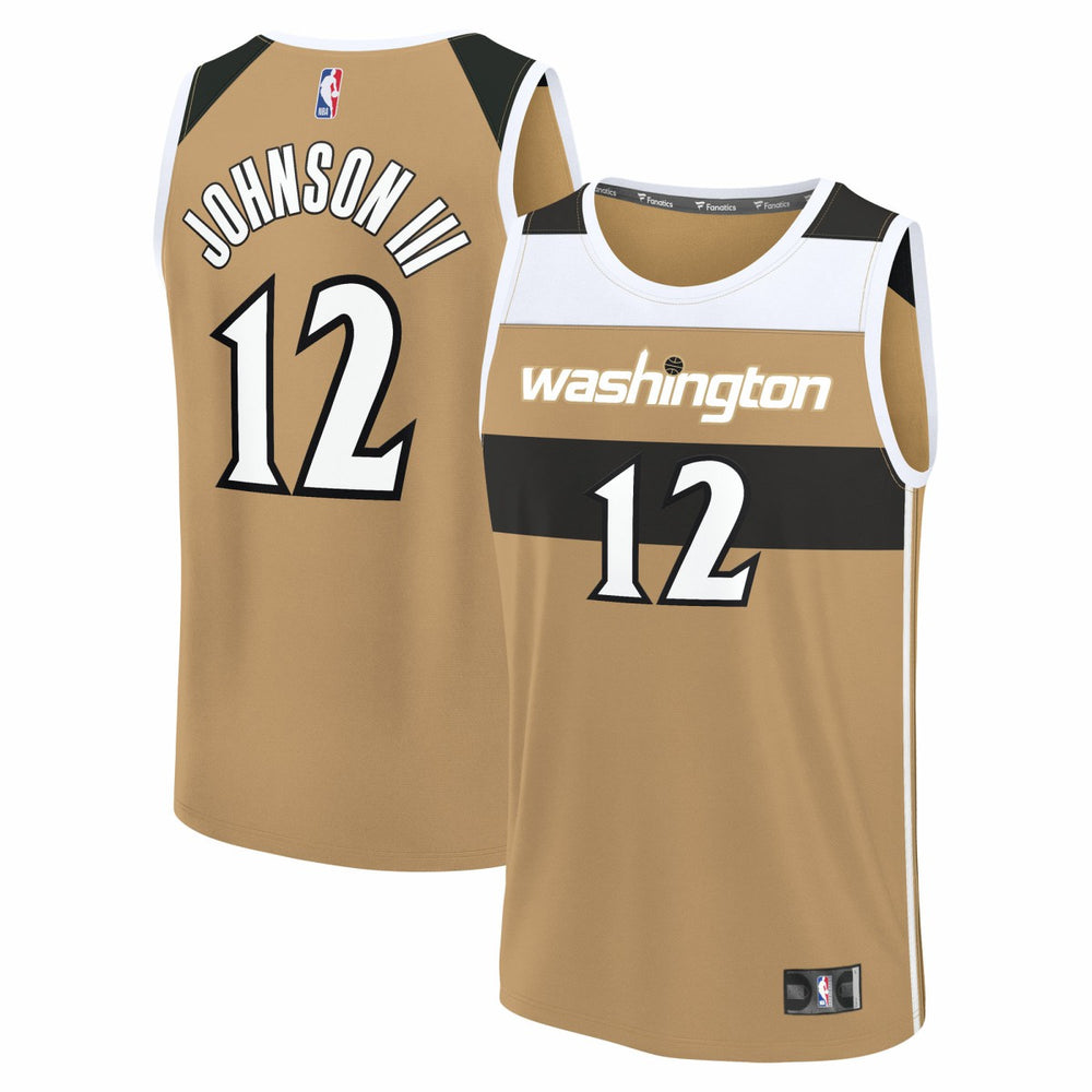 Tre Johnson III Washington Wizards Youth 2025/26 City Edition Fastbreak Jersey - Gold