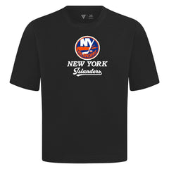 New York Islanders Levelwear Team Surge Luxe Signature Knit T-Shirt Black