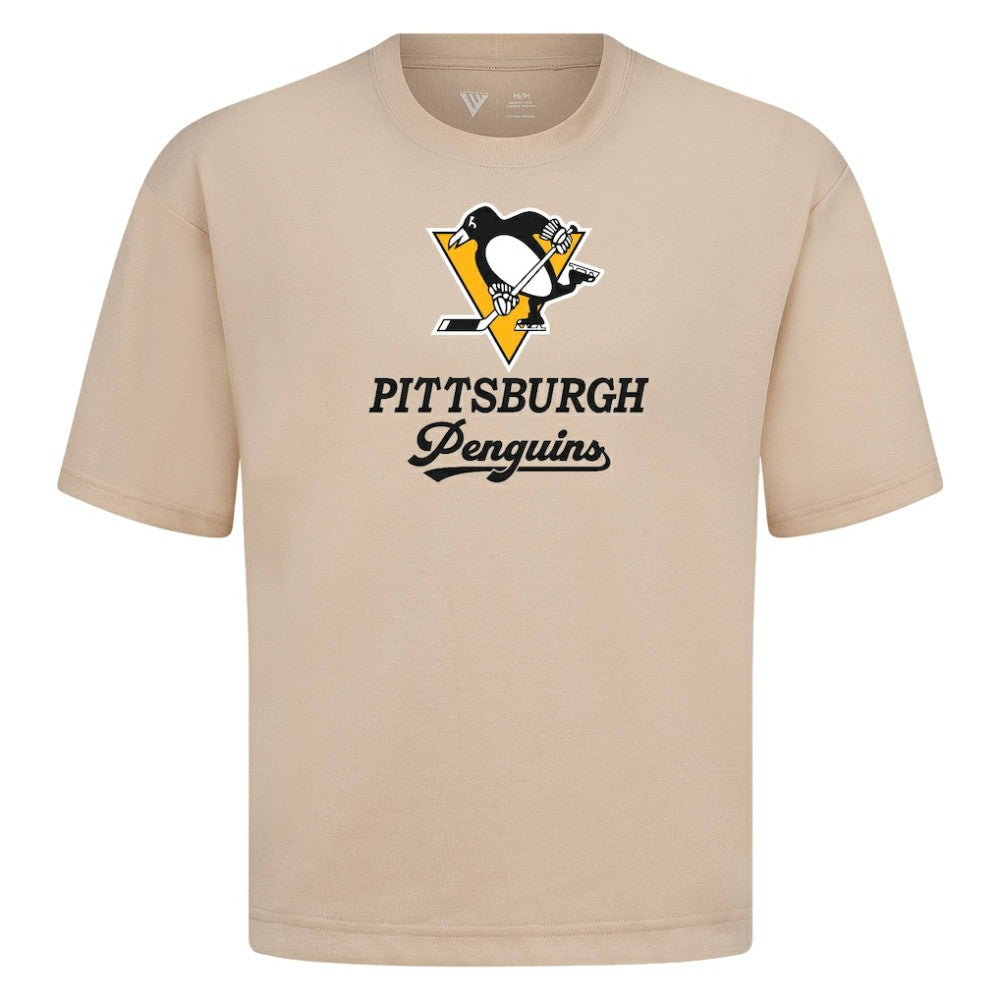 Pittsburgh Penguins Levelwear Team Surge Luxe Signature Knit T-Shirt Khaki