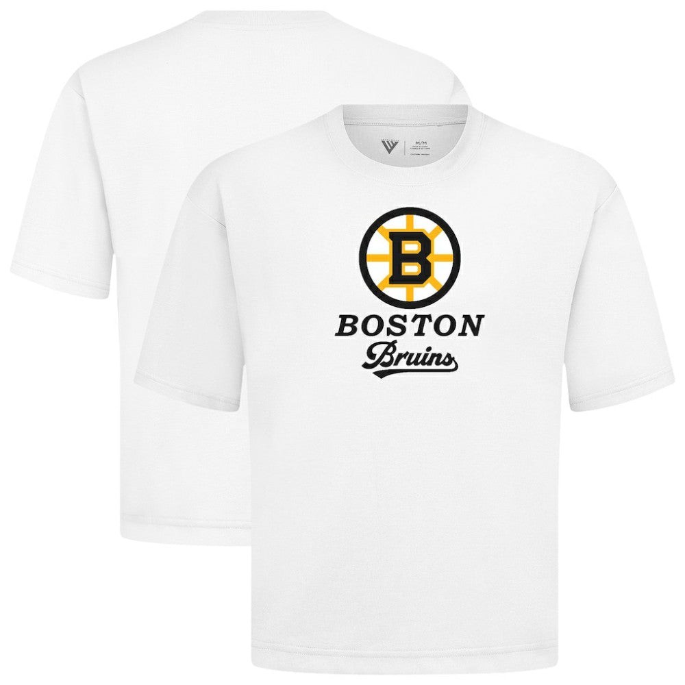 Boston Bruins Levelwear Team Surge Luxe Signature Knit T-Shirt White