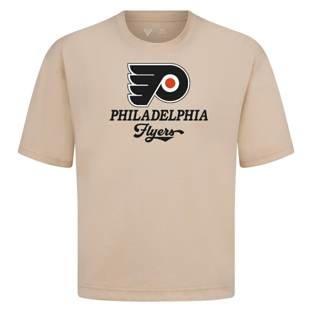 Philadelphia Flyers Levelwear Team Surge Luxe Signature Knit T-Shirt Khaki