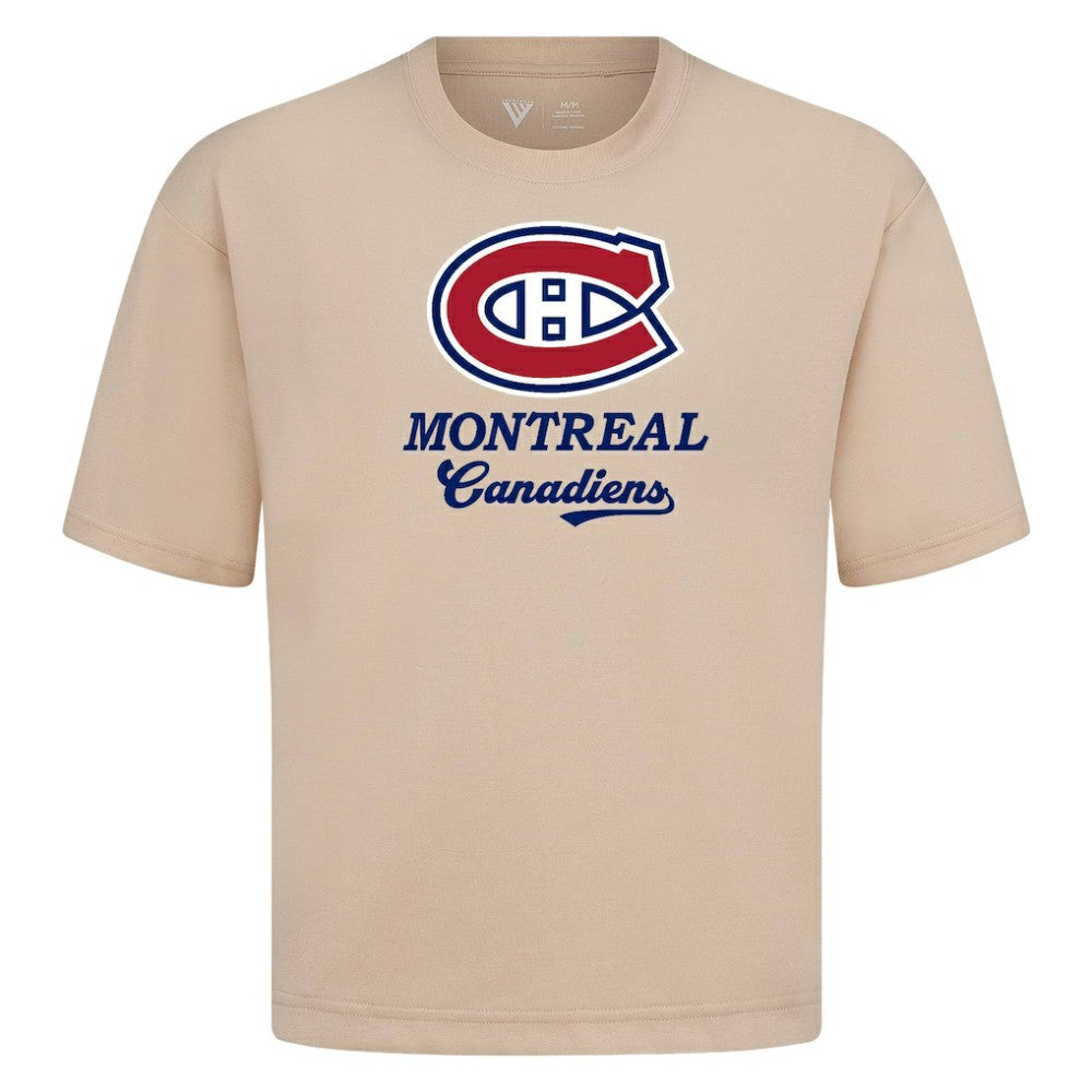 Montreal Canadiens Levelwear Team Surge Luxe Signature Knit T-Shirt Khaki