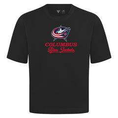 Columbus Blue Jackets Levelwear Team Surge Luxe Signature Knit T-Shirt Black