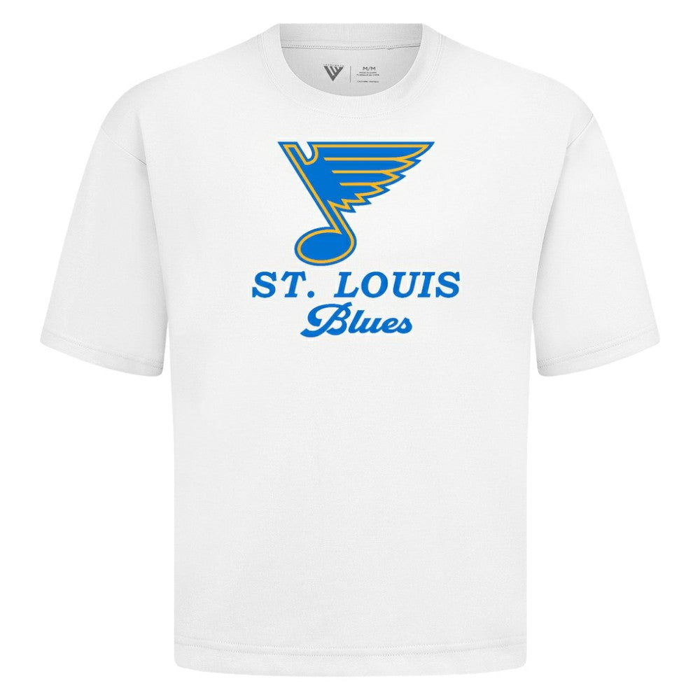 St. Louis Blues Levelwear Team Surge Luxe Signature Knit T-Shirt White