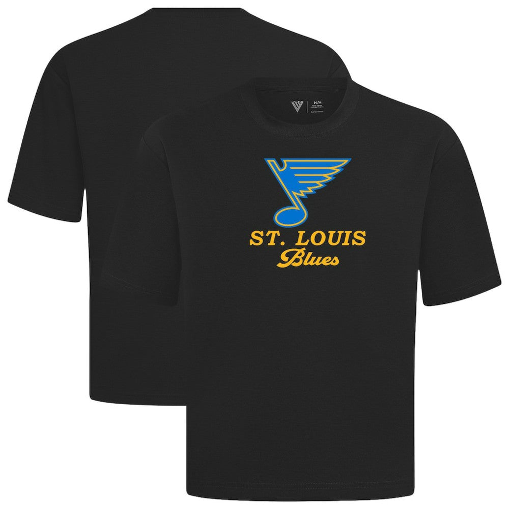 St. Louis Blues Levelwear Team Surge Luxe Signature Knit T-Shirt Black