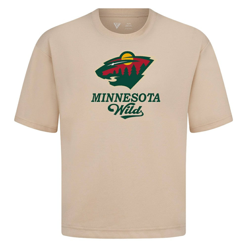 Minnesota Wild Levelwear Team Surge Luxe Signature Knit T-Shirt Khaki