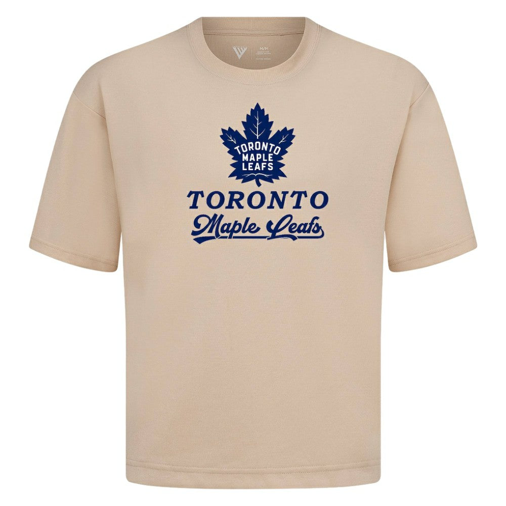 Toronto Maple Leafs Levelwear Team Surge Luxe Signature Knit T-Shirt Khaki