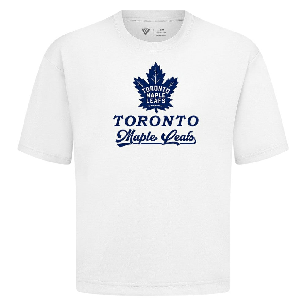 Toronto Maple Leafs Levelwear Team Surge Luxe Signature Knit T-Shirt White