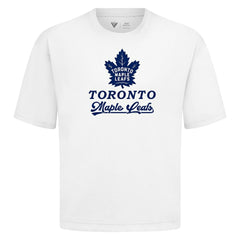 Toronto Maple Leafs Levelwear Team Surge Luxe Signature Knit T-Shirt White