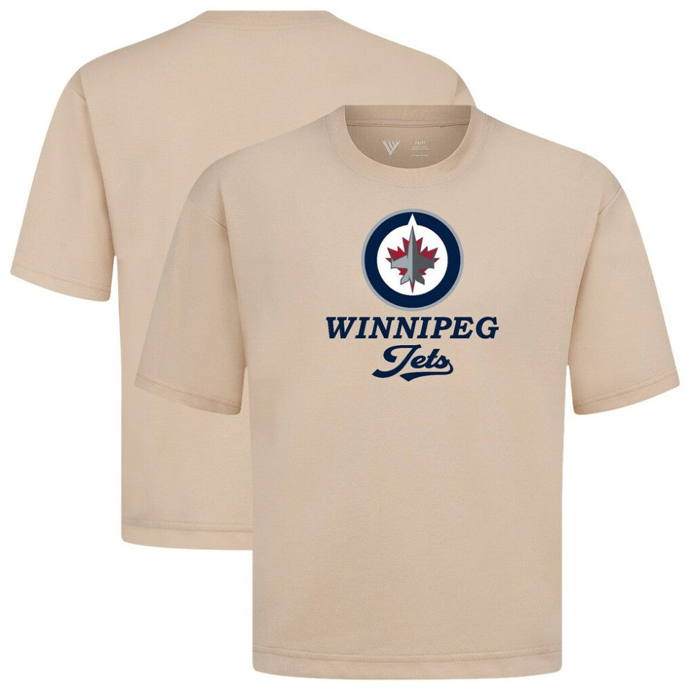 Winnipeg Jets Levelwear Team Surge Luxe Signature Knit T-Shirt Khaki