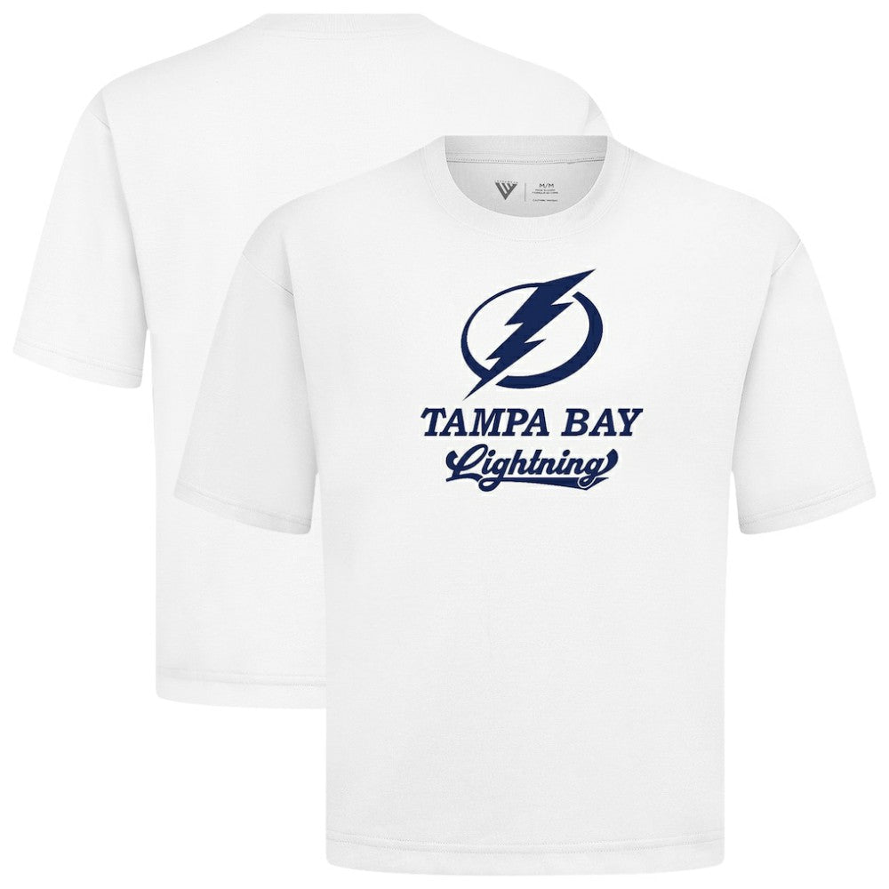 Tampa Bay Lightning Levelwear Team Surge Luxe Signature Knit T-Shirt White