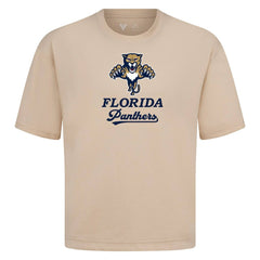 Florida Panthers Levelwear Team Surge Luxe Signature Knit T-Shirt Khaki