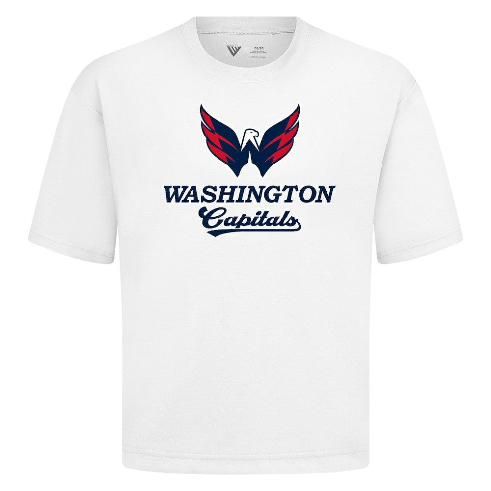 Washington Capitals Levelwear Team Surge Luxe Signature Knit T-Shirt White