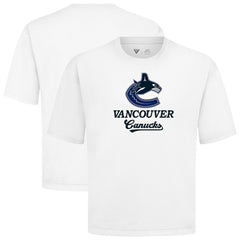 Vancouver Canucks Levelwear Team Surge Luxe Signature Knit T-Shirt White