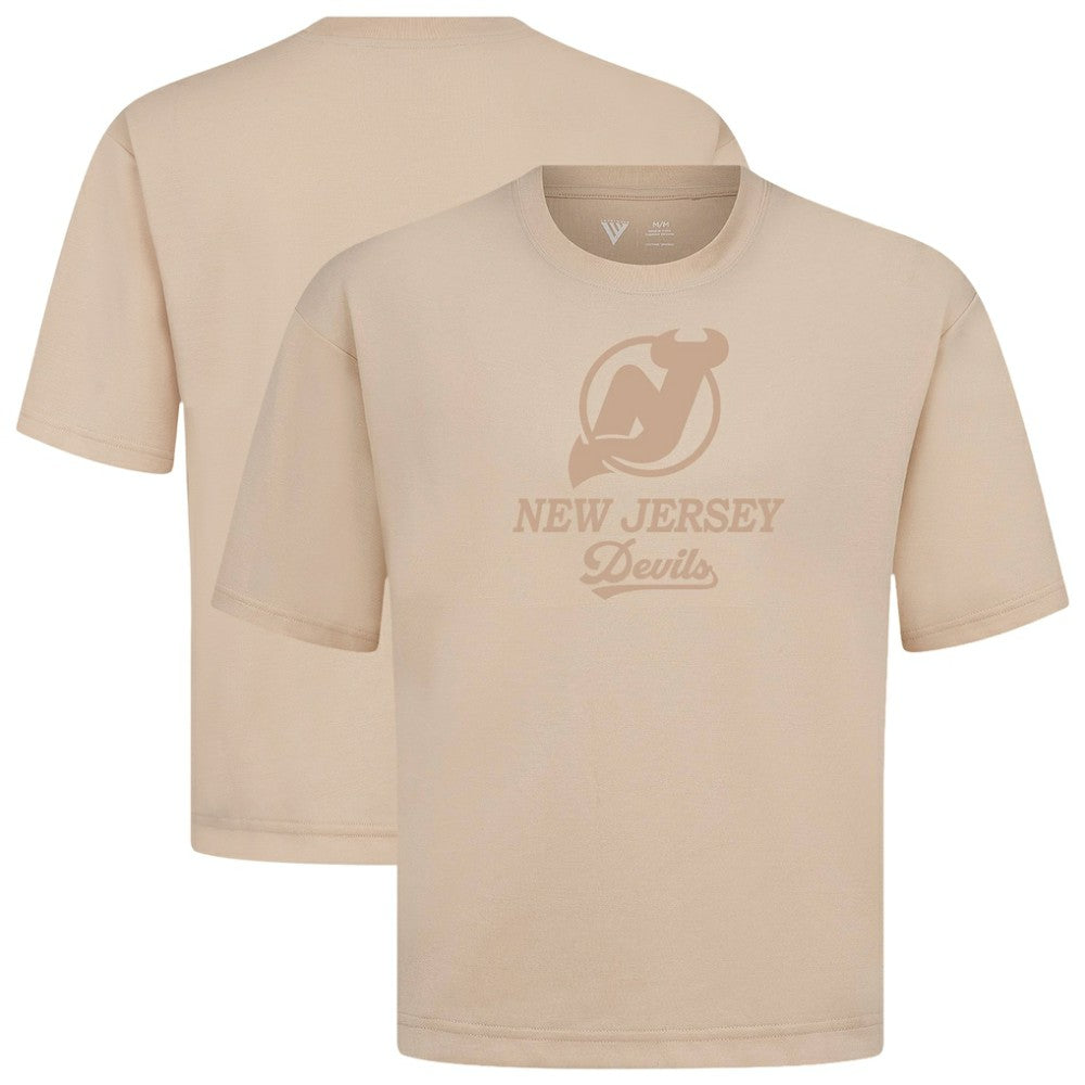 New Jersey Devils Levelwear Shadow Surge Luxe Signature Knit T-Shirt Khaki