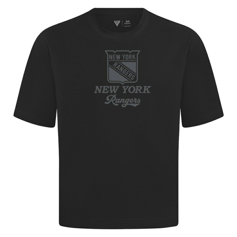 New York Rangers Levelwear Shadow Surge Luxe Signature Knit T-Shirt Black