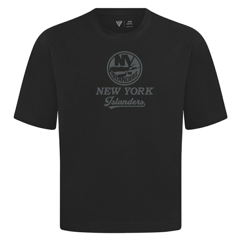 New York Islanders Levelwear Shadow Surge Luxe Signature Knit T-Shirt Black