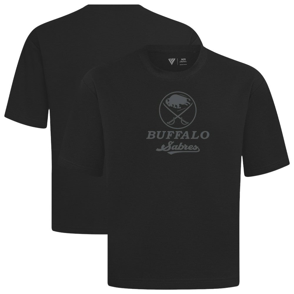 Buffalo Sabres Levelwear Shadow Surge Luxe Signature Knit T-Shirt Black