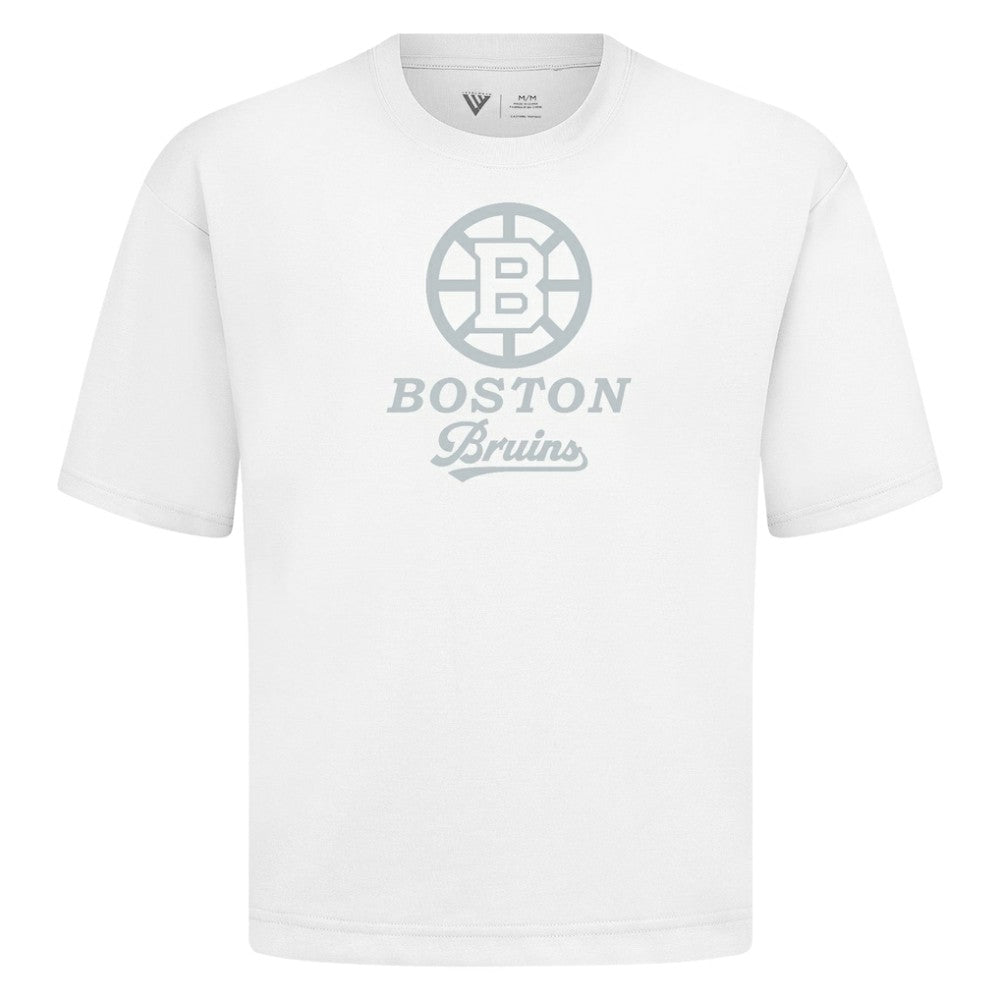 Boston Bruins Levelwear Shadow Surge Luxe Signature Knit T-Shirt White