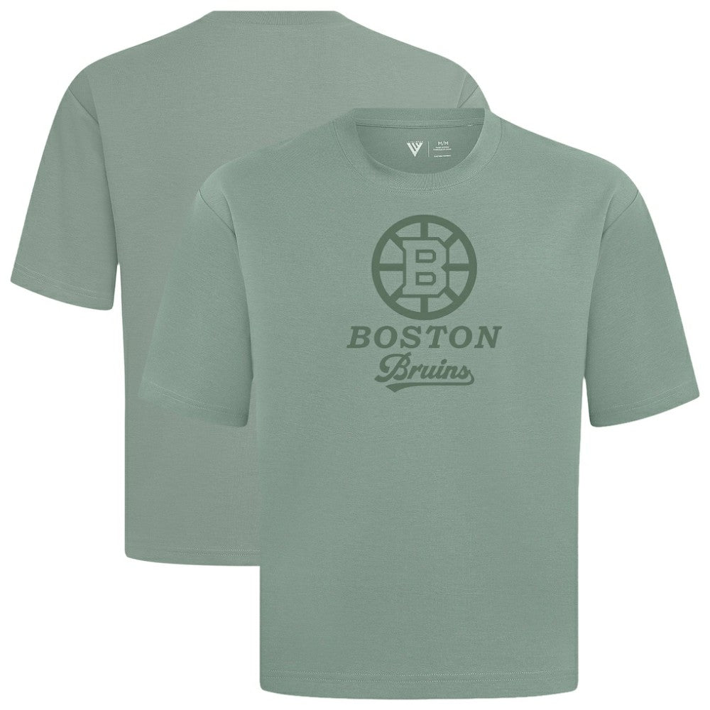 Boston Bruins Levelwear Shadow Surge Luxe Signature Knit T-Shirt Green