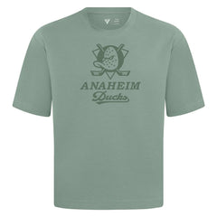 Anaheim Ducks Levelwear Shadow Surge Luxe Signature Knit T-Shirt Green