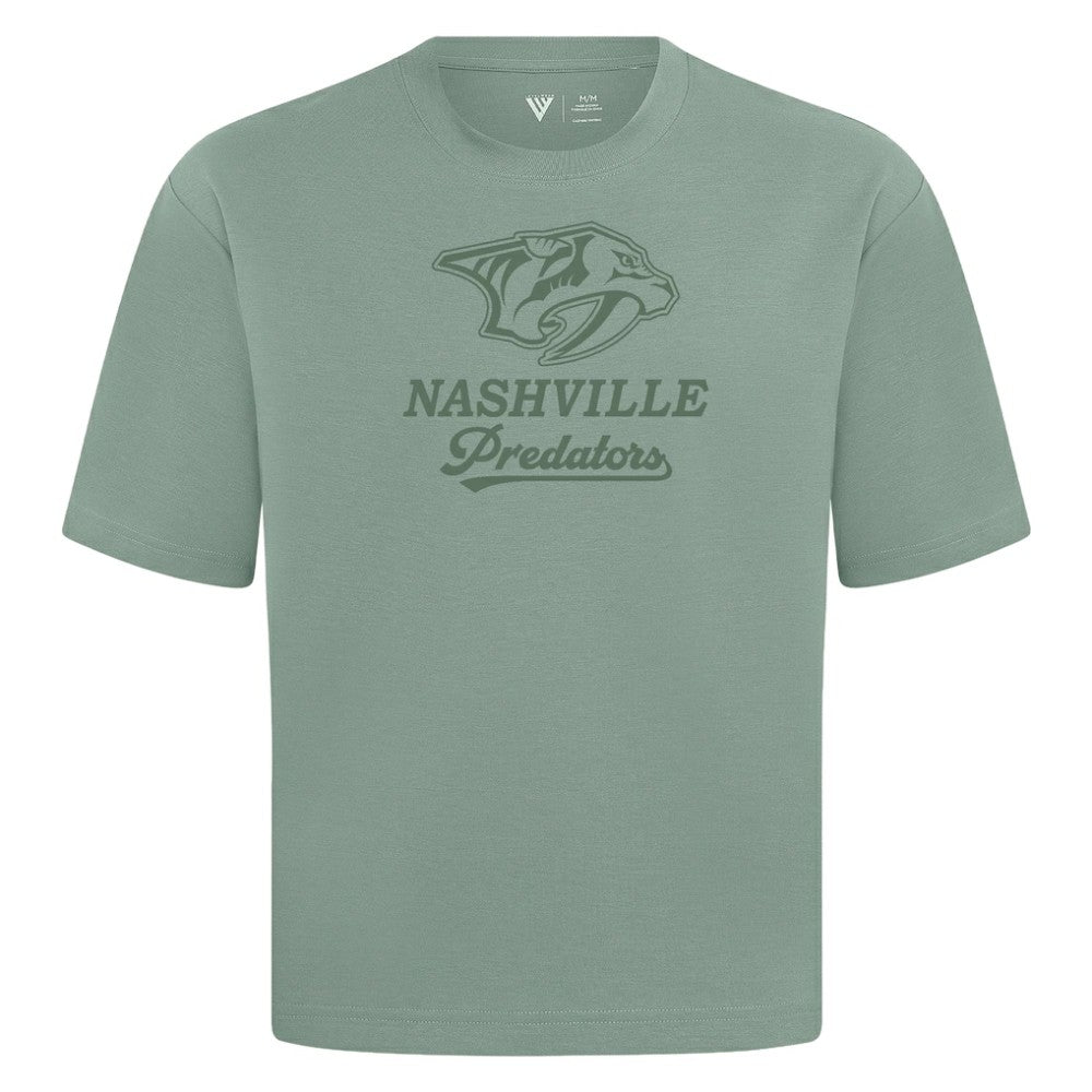 Nashville Predators Levelwear Shadow Surge Luxe Signature Knit T-Shirt Green