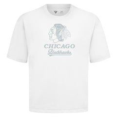 Chicago Blackhawks Levelwear Shadow Surge Luxe Signature Knit T-Shirt White