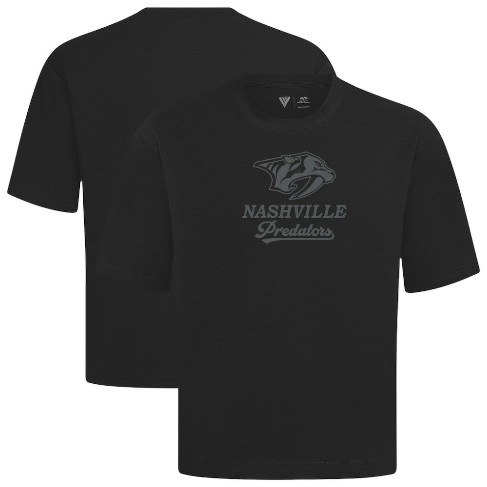 Nashville Predators Levelwear Shadow Surge Luxe Signature Knit T-Shirt Black