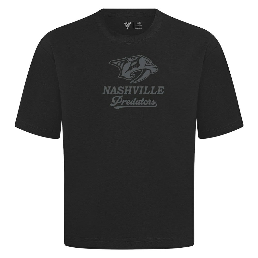 Nashville Predators Levelwear Shadow Surge Luxe Signature Knit T-Shirt Black
