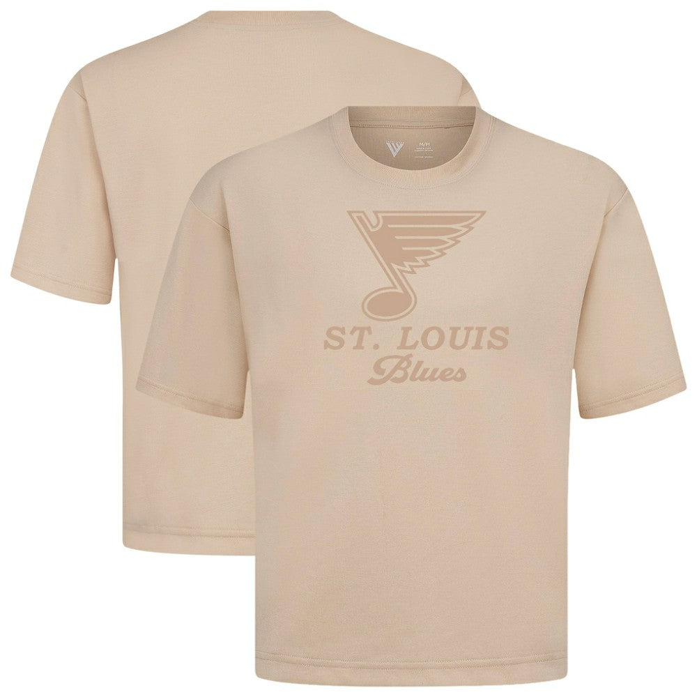 St. Louis Blues Levelwear Shadow Surge Luxe Signature Knit T-Shirt Khaki