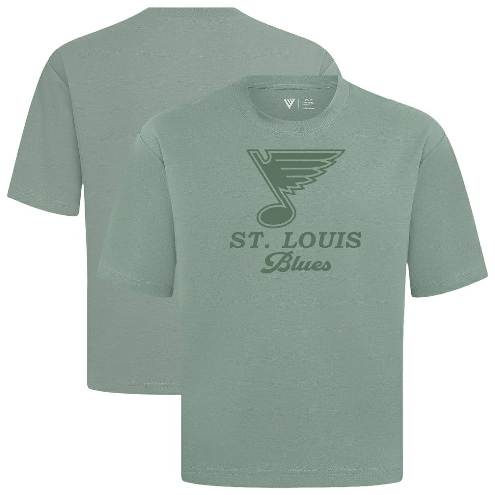 St. Louis Blues Levelwear Shadow Surge Luxe Signature Knit T-Shirt Green