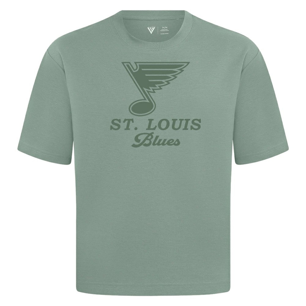 St. Louis Blues Levelwear Shadow Surge Luxe Signature Knit T-Shirt Green