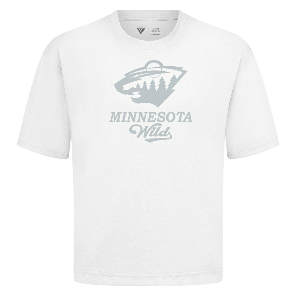 Minnesota Wild Levelwear Shadow Surge Luxe Signature Knit T-Shirt White
