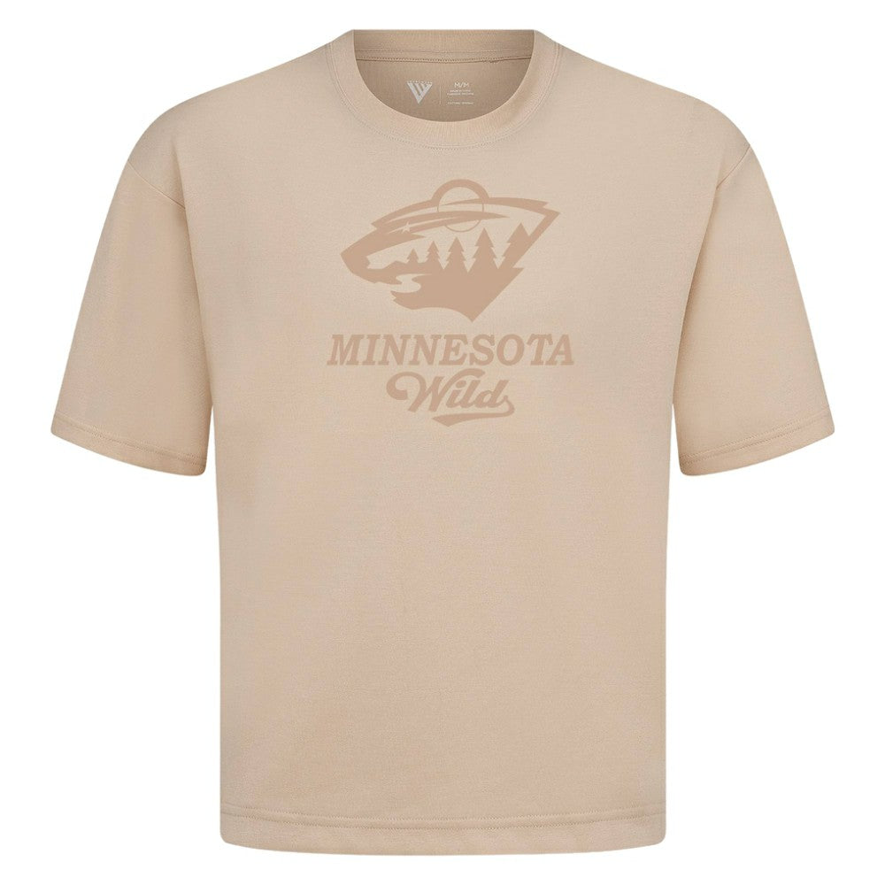 Minnesota Wild Levelwear Shadow Surge Luxe Signature Knit T-Shirt Khaki